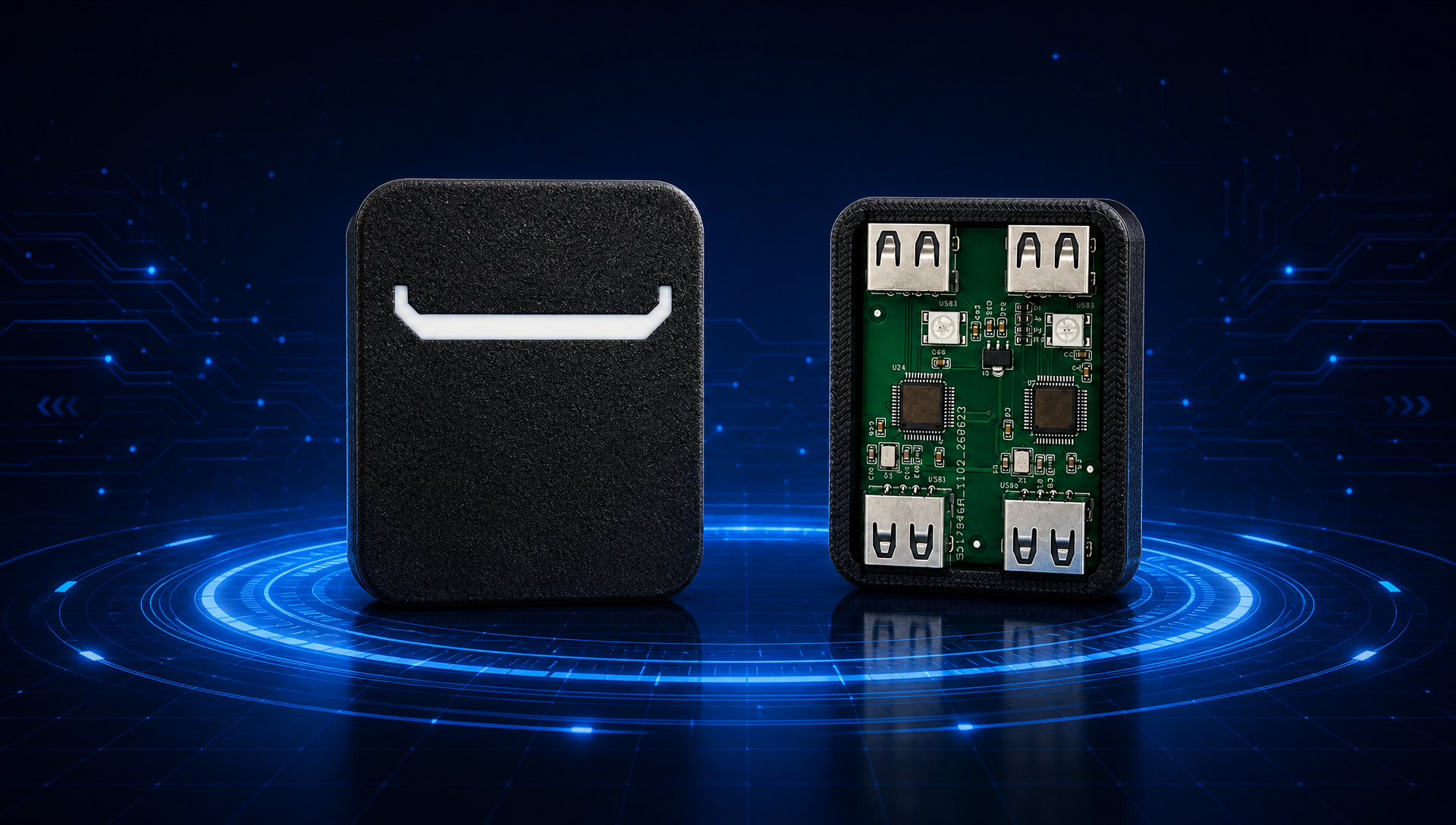 YSC 8K — shell and dual-MCU core, front view