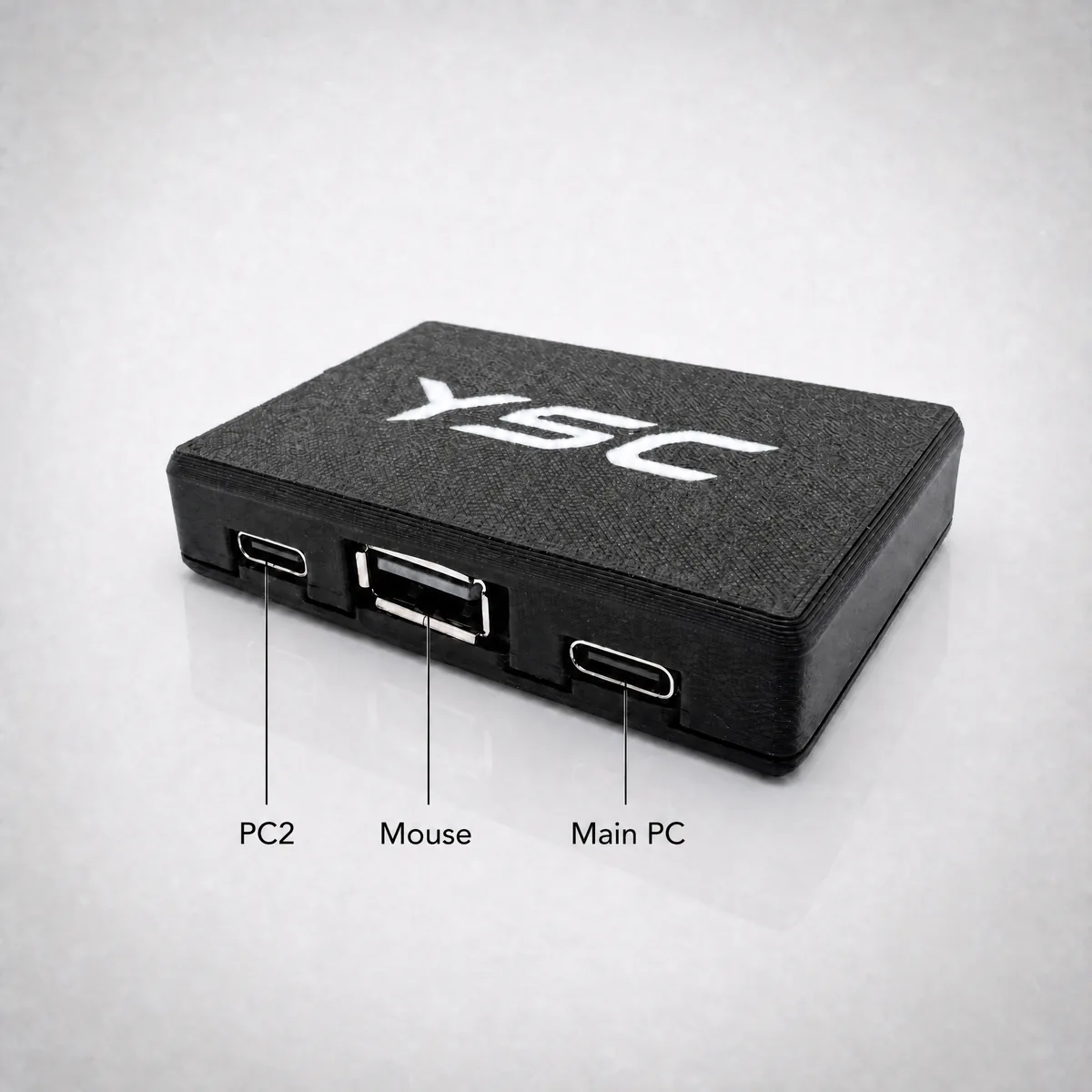 YSC 8K three-port wiring — PC2, MOUSE, MAIN PC